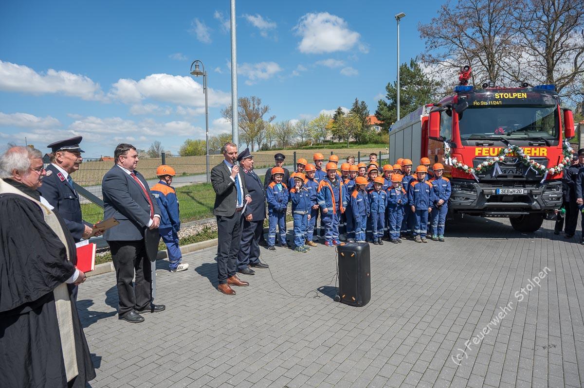 Offizielle Fahrzeugweihe und Maibaumsetzen – Freiwillige Feuerwehr Stolpen